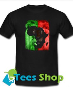 Lion Africa Map T shirt