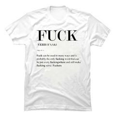 Funny Joke FUCK Verb Tshirt