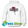 Rose And Checkered Hoodie