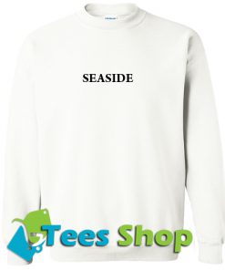 Seaside Font white Sweatshirt