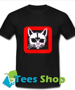 Cat Upside Down Cross T-Shirt