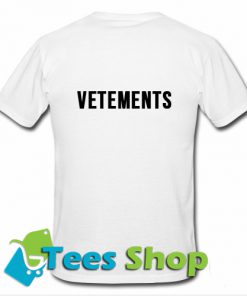 Vetements T-Shirt back