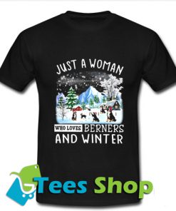 Bernese Mountain And Winter T Shirt