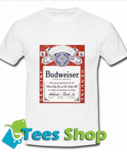 Budweiser Distressed Label T Shirt