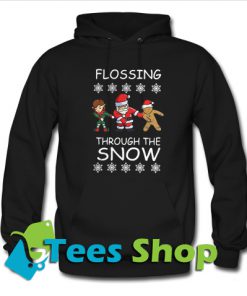 Flossing Through The Snow Christmas Hoodie