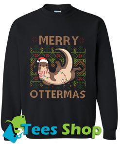 Merry Ottermas ugly Christmas Sweatshirt