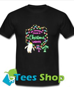 Penguin Christmas Lights T ShirtPenguin Christmas Lights T Shirt