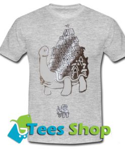 Turtle with birdhouse T-shirt