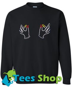 Twin Hand Boobs Sweatshirt