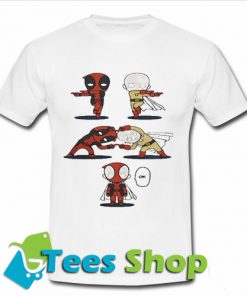 Deadpool and Saitama fusion dance One Punch T shirt