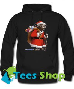 Star Wars Yoda Dressed as Santa Claus Hoodie