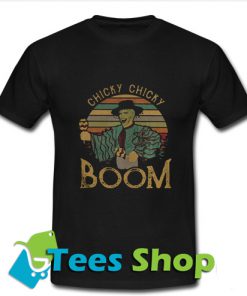 Chicky chicky boom retro T Shirt_SM1