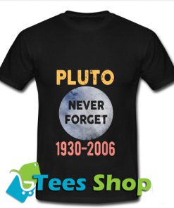 Large Oxford Adult Pluto Never Forget 1930-2006 T Shirt_SM1