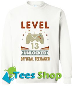 Level 13 Unlocked 13th Retro Sweatshirt_SM1Level 13 Unlocked 13th Retro Sweatshirt_SM1
