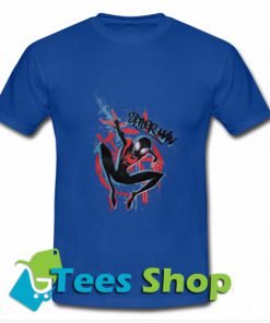 Marvel Spider Man Spider Verse Graffiti T Shirt_SM1