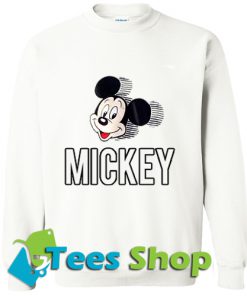 Mickey Mouse Head Spell Out Patches Sweatshirt_SM1