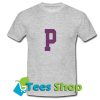 P Font T Shirt