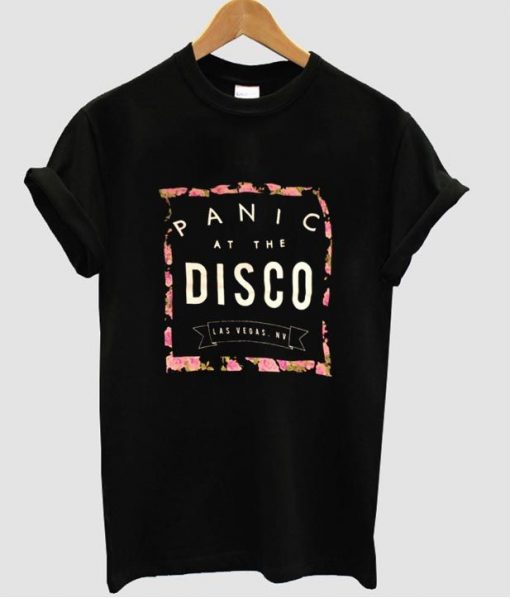 Panic! At The Disco Floral Muscle T Shirt_SM1