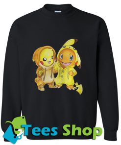 Pikachu and Pikachu Charmander pokemon Sweatshirt
