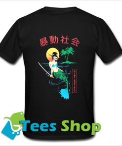 Riot Society Mermaid Samurai T-Shirt_SM1