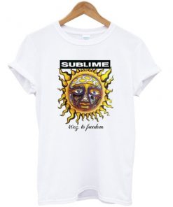 Sublime Sun Logo 40 oz to Freedom T Shirt_SM1