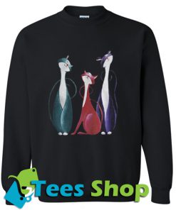 Three cats Gatos jealous Sweatshirt_SM1