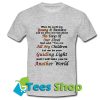 When the world was young and restless and we were worried about T shirt