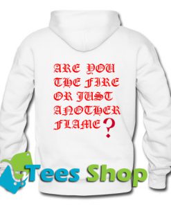 Are You The Fire Or Just Another Flame Back Hoodie_SM1