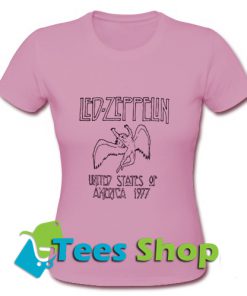 Led Zeppelin Pink T Shirt_SM1