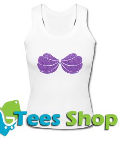 Purple Glitter Ariel Mermaid Shell Tank Top_SM1