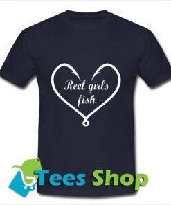 Reel Girls Fish Heart Love T Shirt_SM1