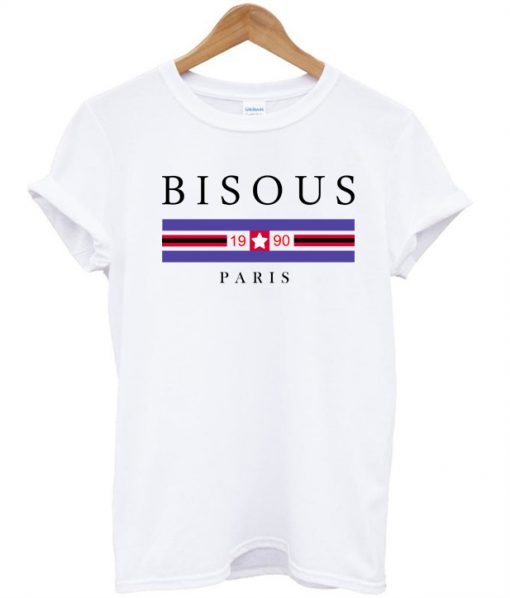 Bisous 1990 Paris T Shirt Ez025