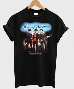Black Jonas Brothers World Tour T-Shirt