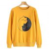 Kitten Print Graphic Sweatshirt