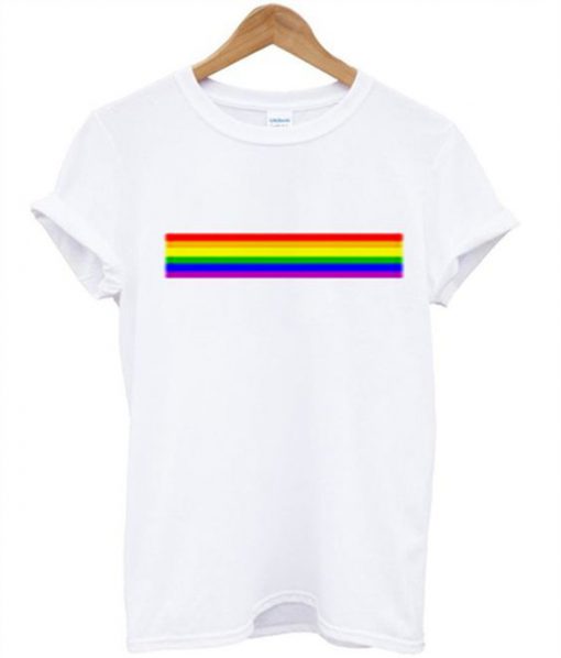 Rainbow line t-shirt Ez025