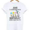 Snoopy June It's My Birthsay Monthi T Shirt Ez025