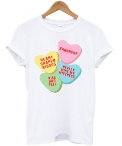 Xanarchy candy Heart Pink T shirt