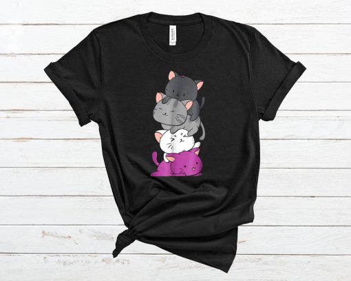 Kawaii Cat Pile Anime T Shirt