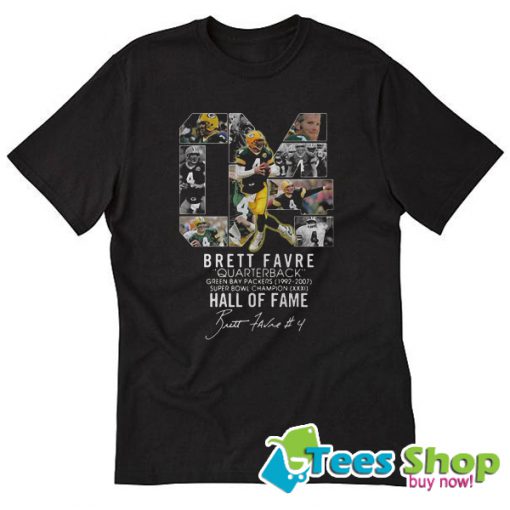04 Brett Favre Quarterback Green Bay Packers 1992 – 2007 T Shirt STW