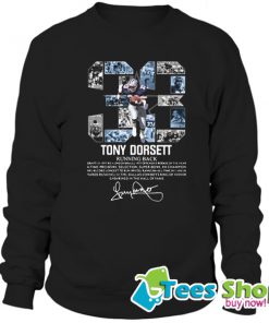 33 Tony Dorsett Running Back Signature Sweatshirt STW