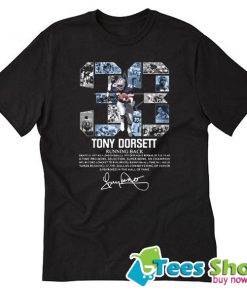 33 Tony Dorsett Running Back Signature T-Shirt STW