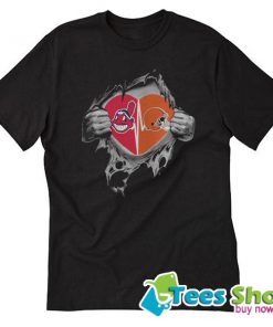 Browns Indians It’s In My Heart Inside Me T-Shirt STW