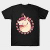 Colored Unicorn with Mullet Styled Hair T-Shirt AT