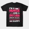 I'm A Nurse And A Mother Shirt For Mother's Day T-Shirt AT