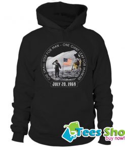 One Small Step For Man One Giant Leap For Mankind Austranaut American Flag Hoodie STW