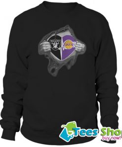 Raiders Lakers It’s In My Heart Inside Me Sweatshirt STW