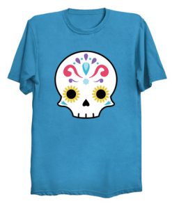 Sugar skull flower T Shirt (TM)