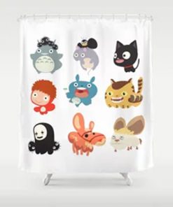 all caracter studio gibli Shower Curtain AT