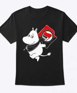 Antifa Moomin Anti-Fascist T Shirt SN