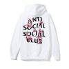 Auth Anti Social Social Club ASSC logo Kkoch White Hoodie flower hoody supreme1